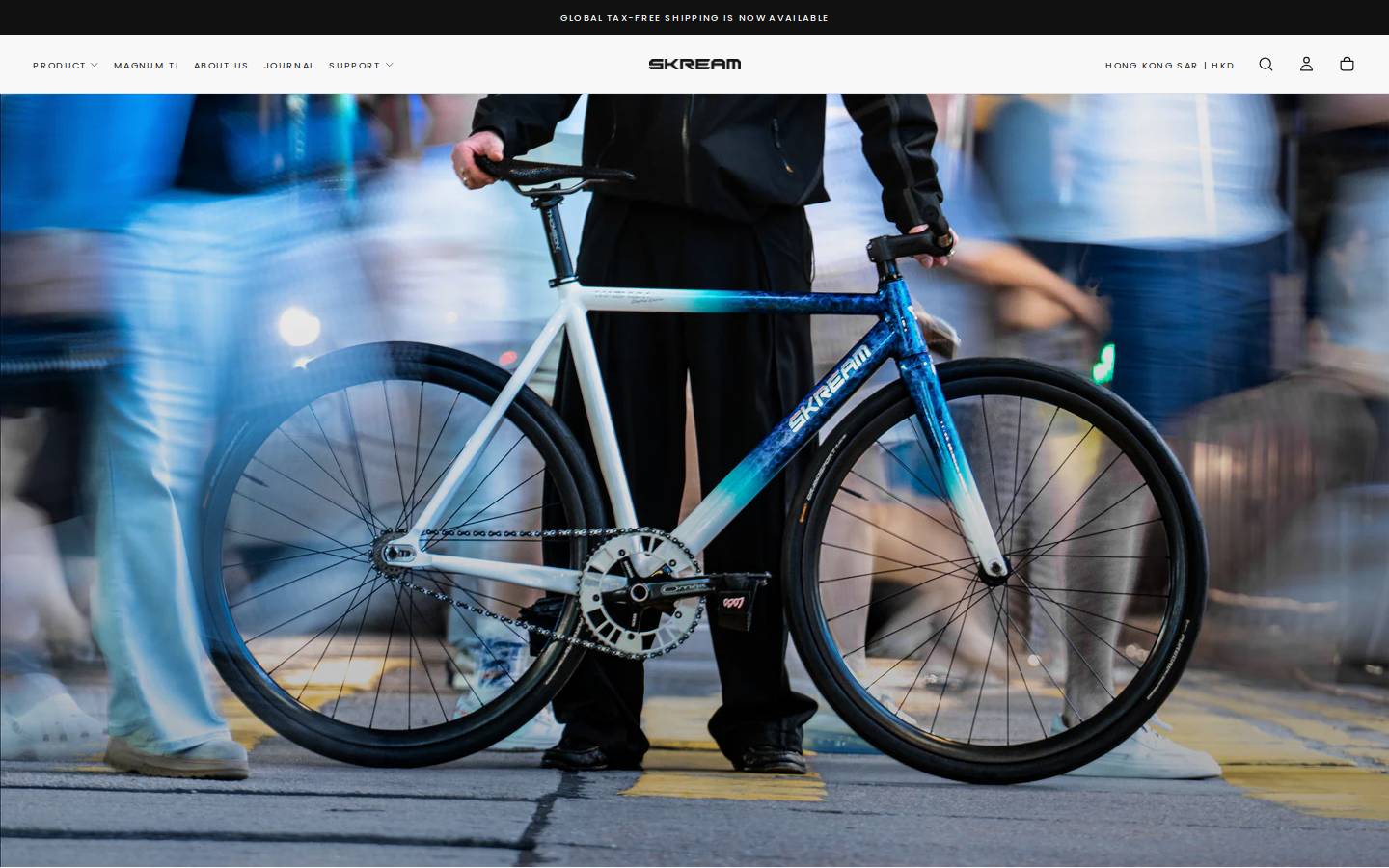 skreambikes.com homepage screenshot