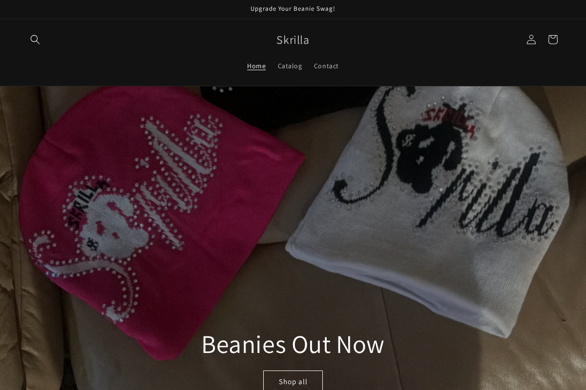 skrilla.shop homepage screenshot