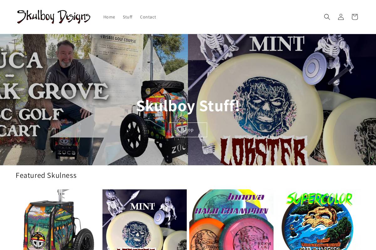 skulboy.store homepage screenshot