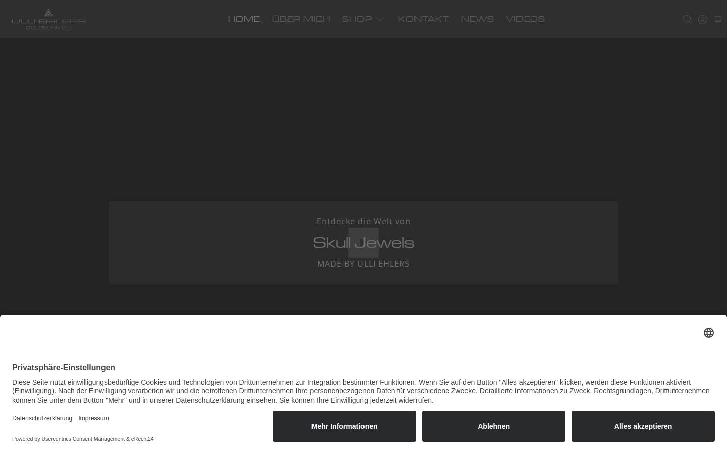 skull-jewels.com homepage screenshot