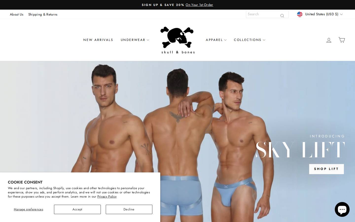 skullandbones.com homepage screenshot