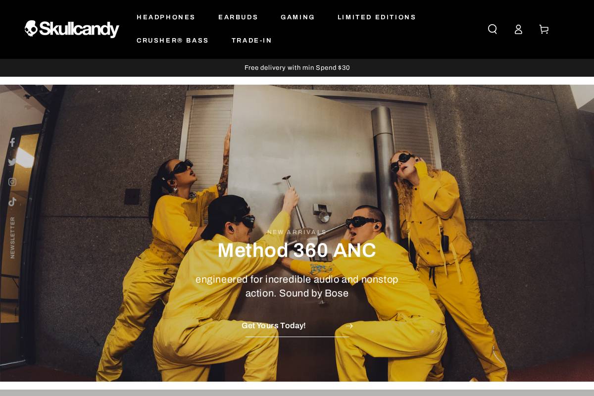 skullcandysingapore.com homepage screenshot