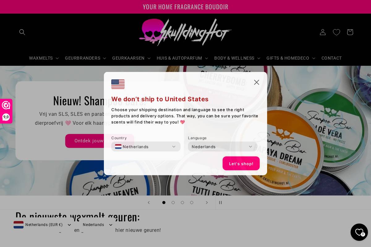 Skullding Hot homepage screenshot