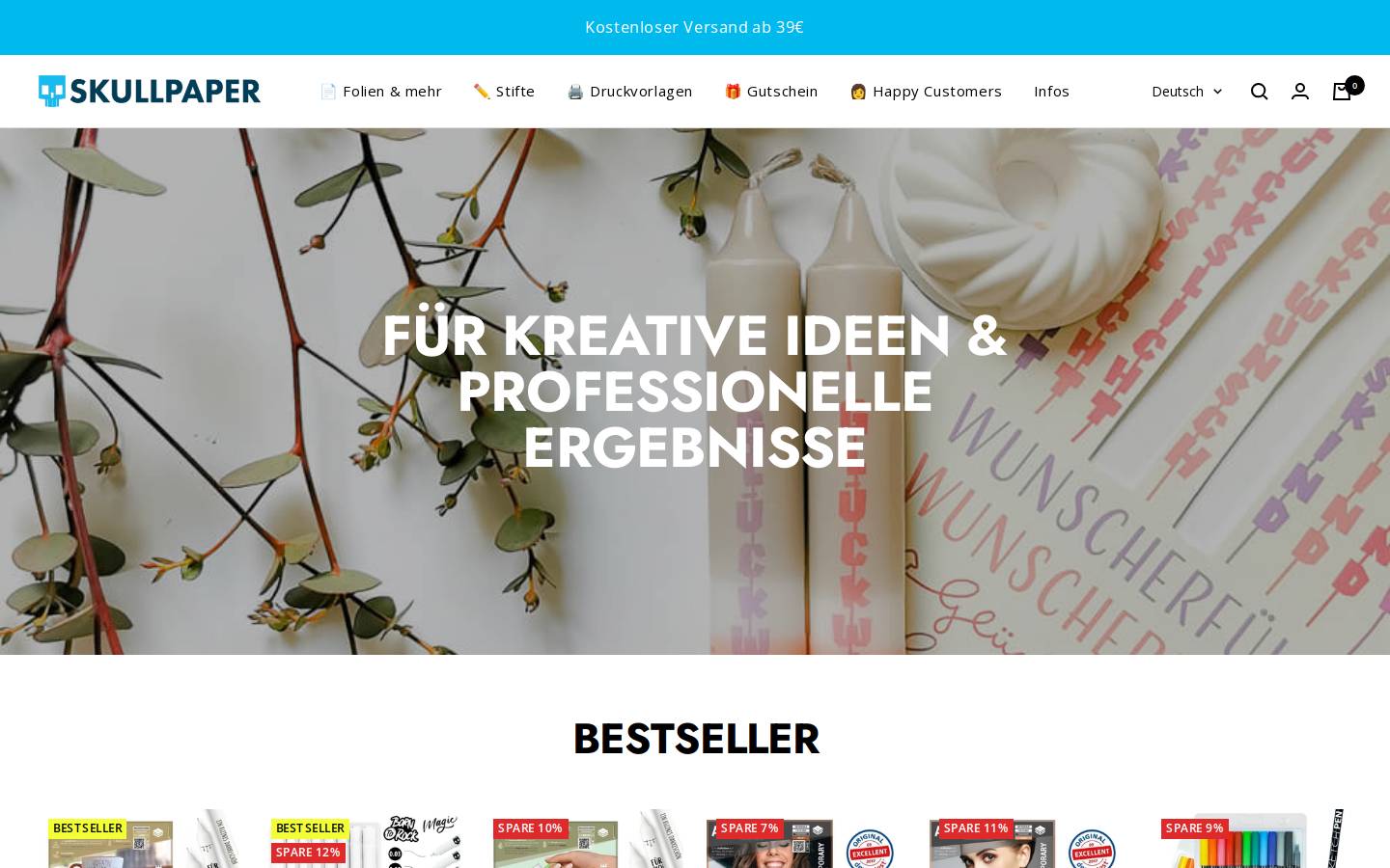 skullpaper.com homepage screenshot