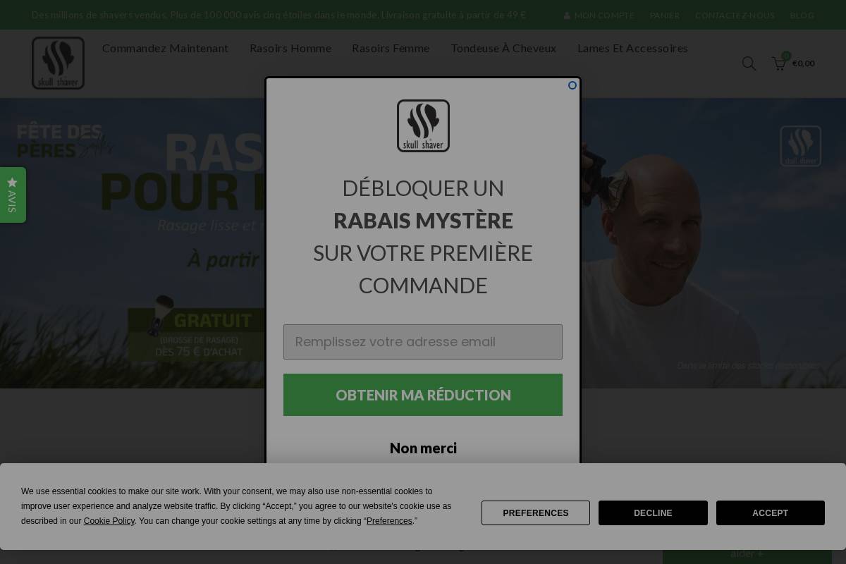 skullshaver.fr homepage screenshot