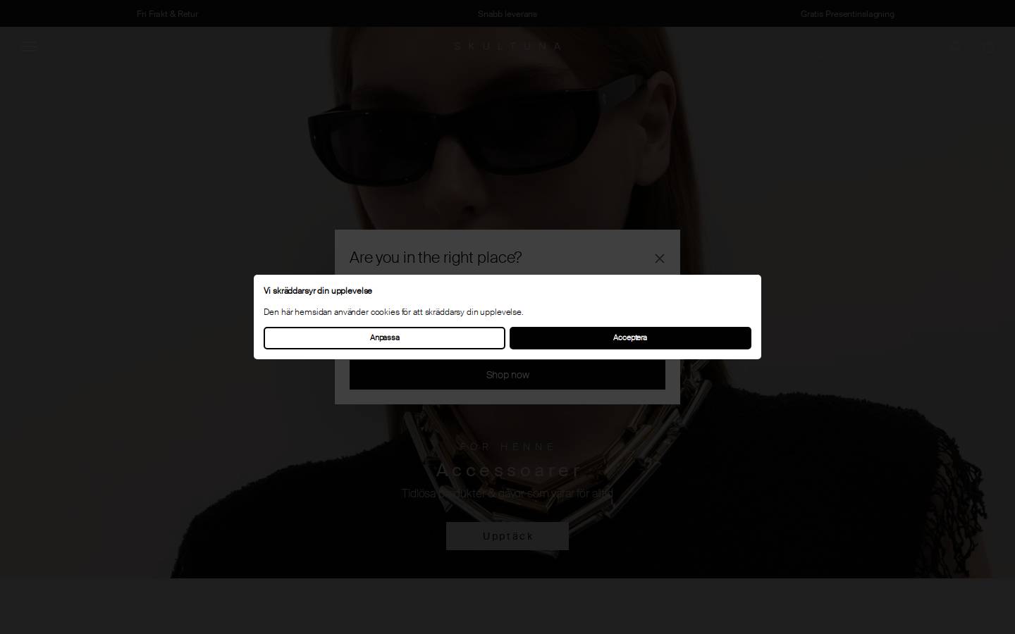 Skultuna 1607 homepage screenshot