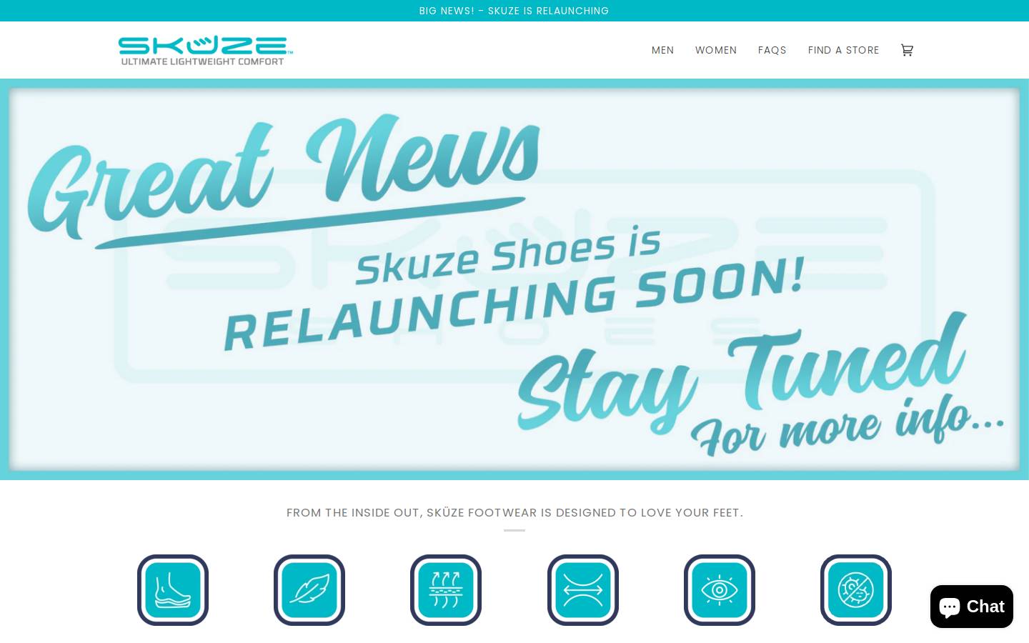skuzeshoes.com homepage screenshot