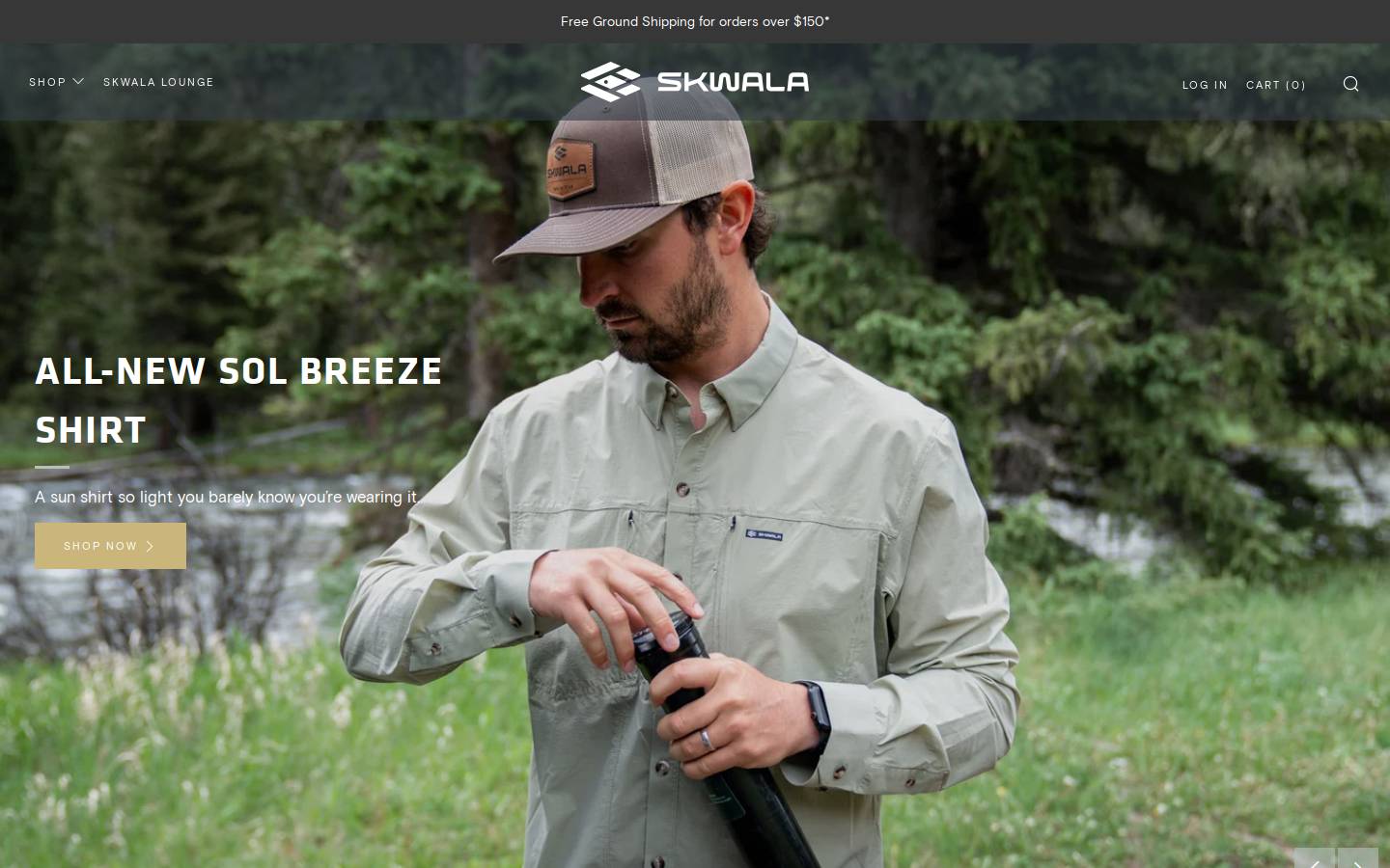 skwalafishing.com homepage screenshot