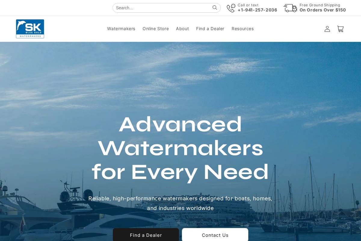 skwatermakers.net homepage screenshot