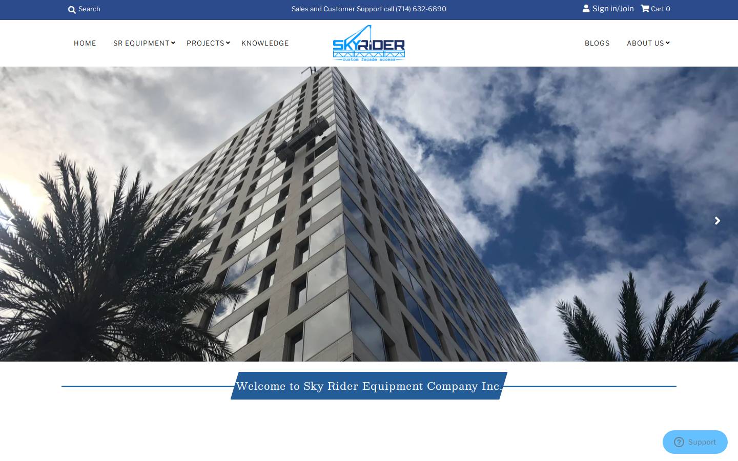 sky-rider.com homepage screenshot