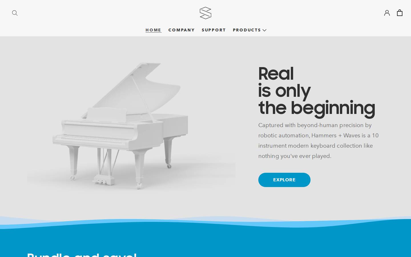 skybox Audio homepage screenshot