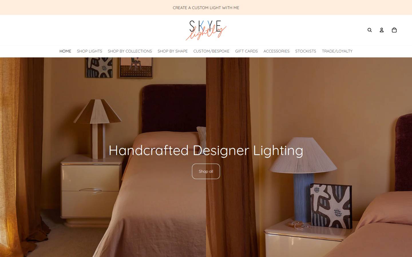 skyelightly.com.au homepage screenshot