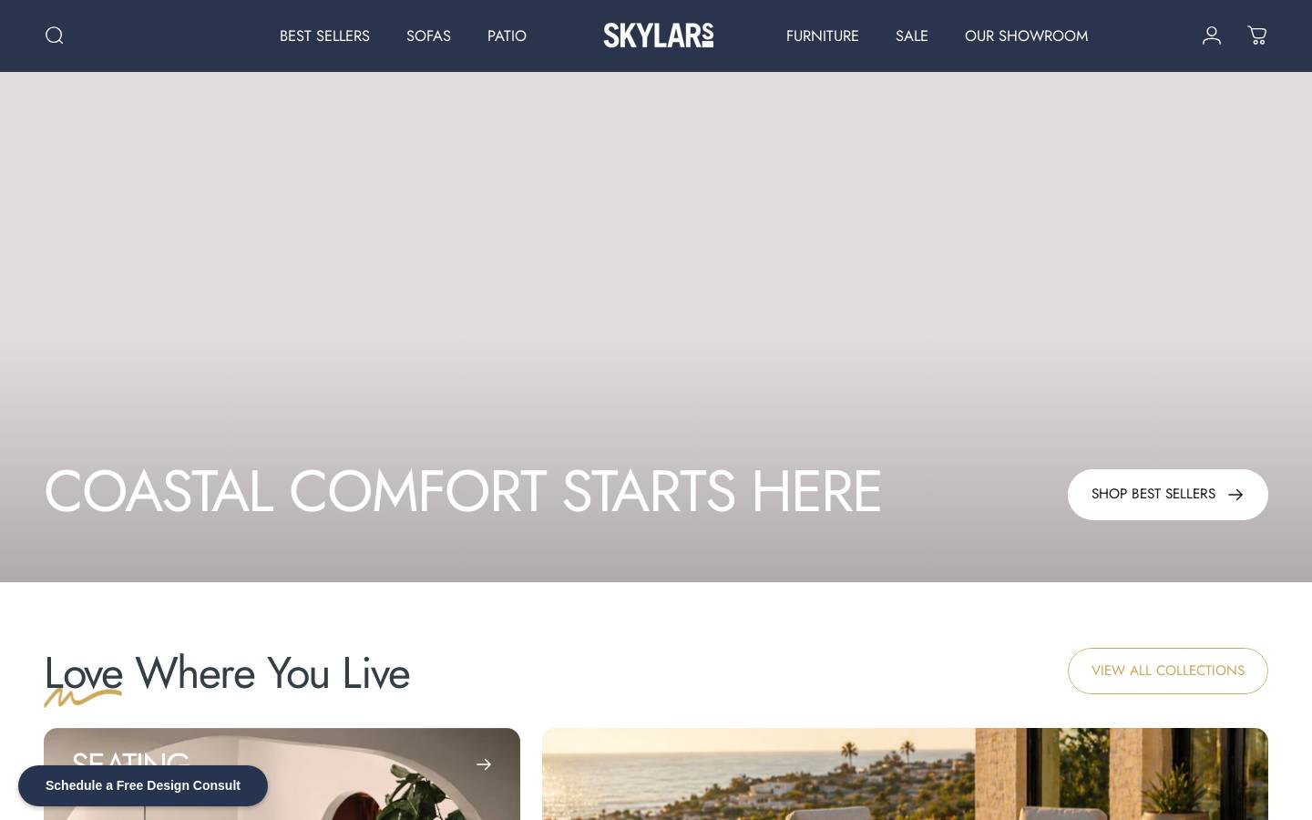 skylarshomeandpatio.com homepage screenshot