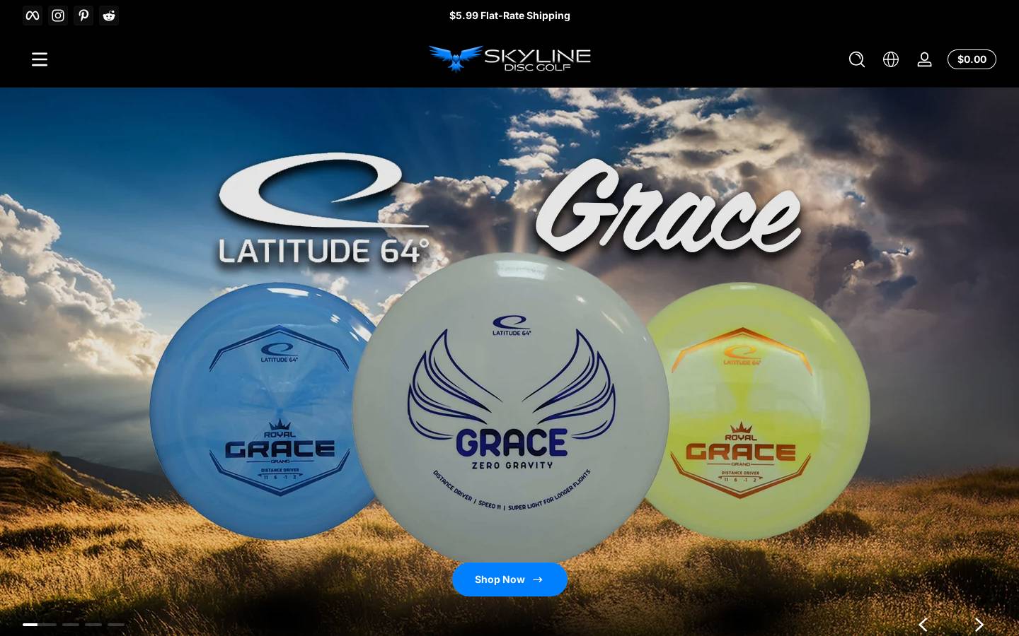skylinediscs.com homepage screenshot