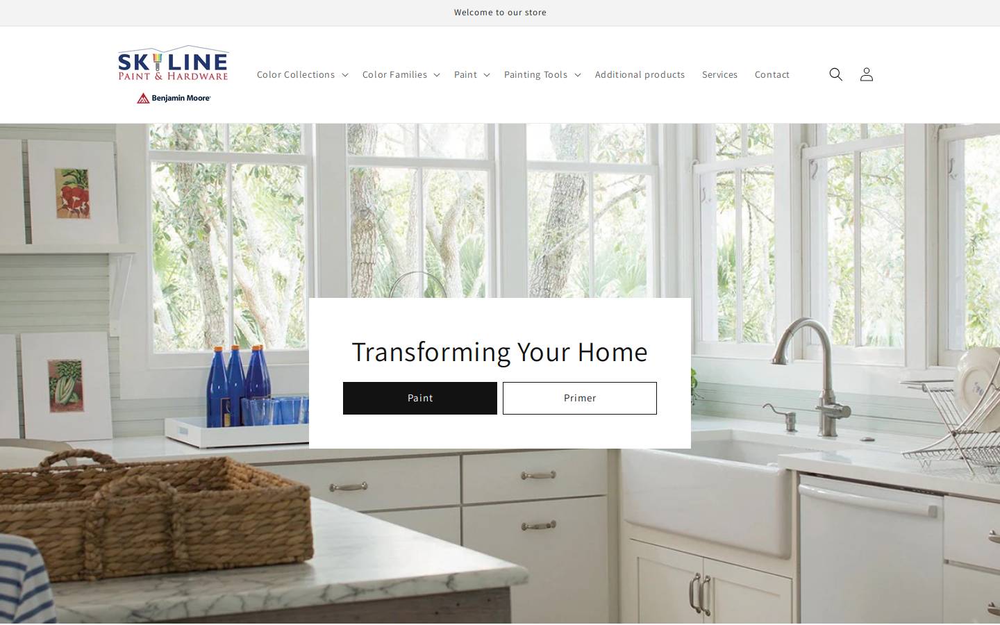 skylinepaintandhardware.com homepage screenshot