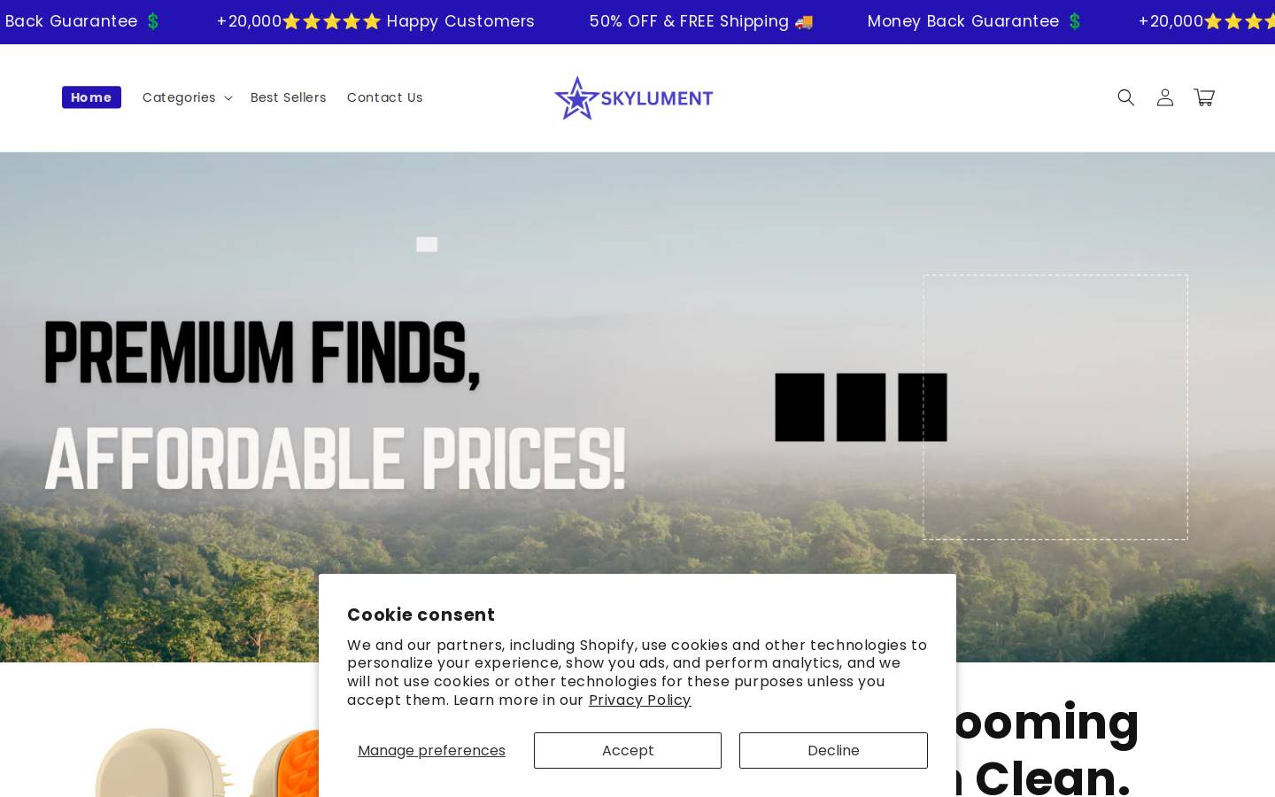 skylument.com homepage screenshot