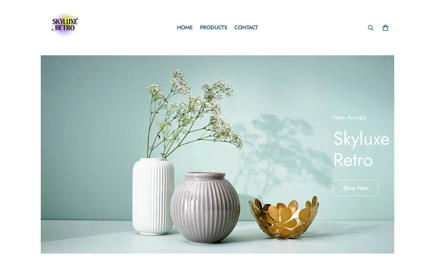 skyluxe-retro.com homepage screenshot