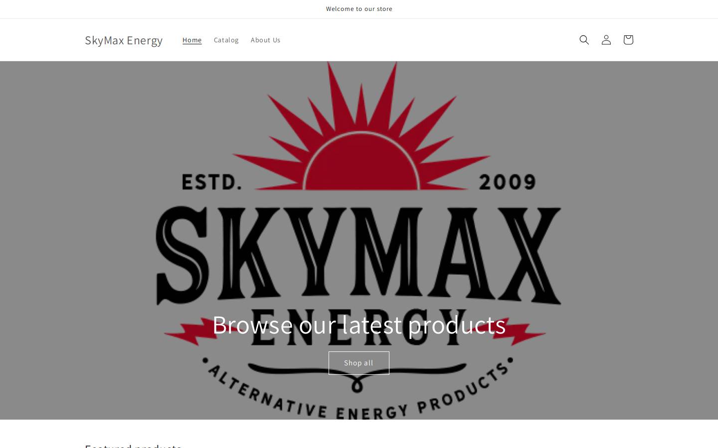 skymaxenergy.com homepage screenshot