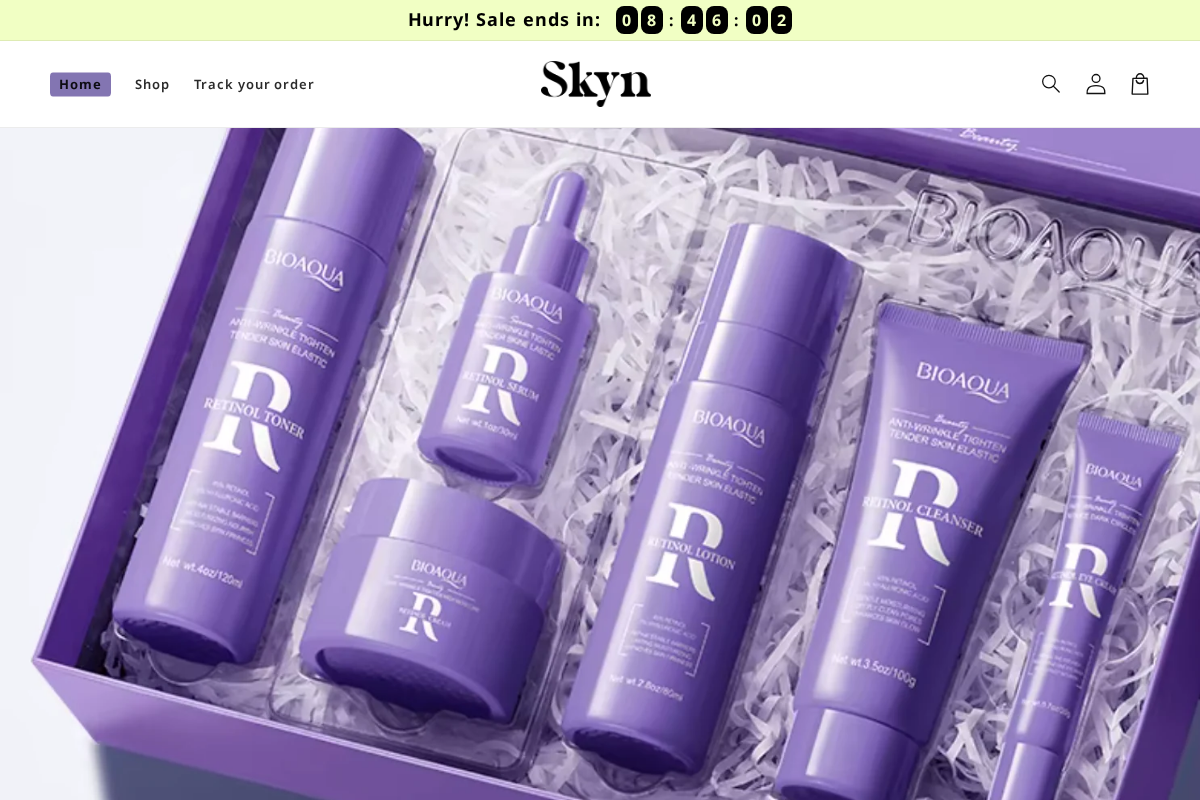 Skyndition homepage screenshot