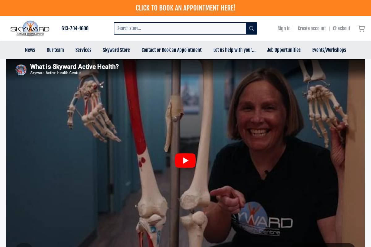 skywardactivehealth.com homepage screenshot