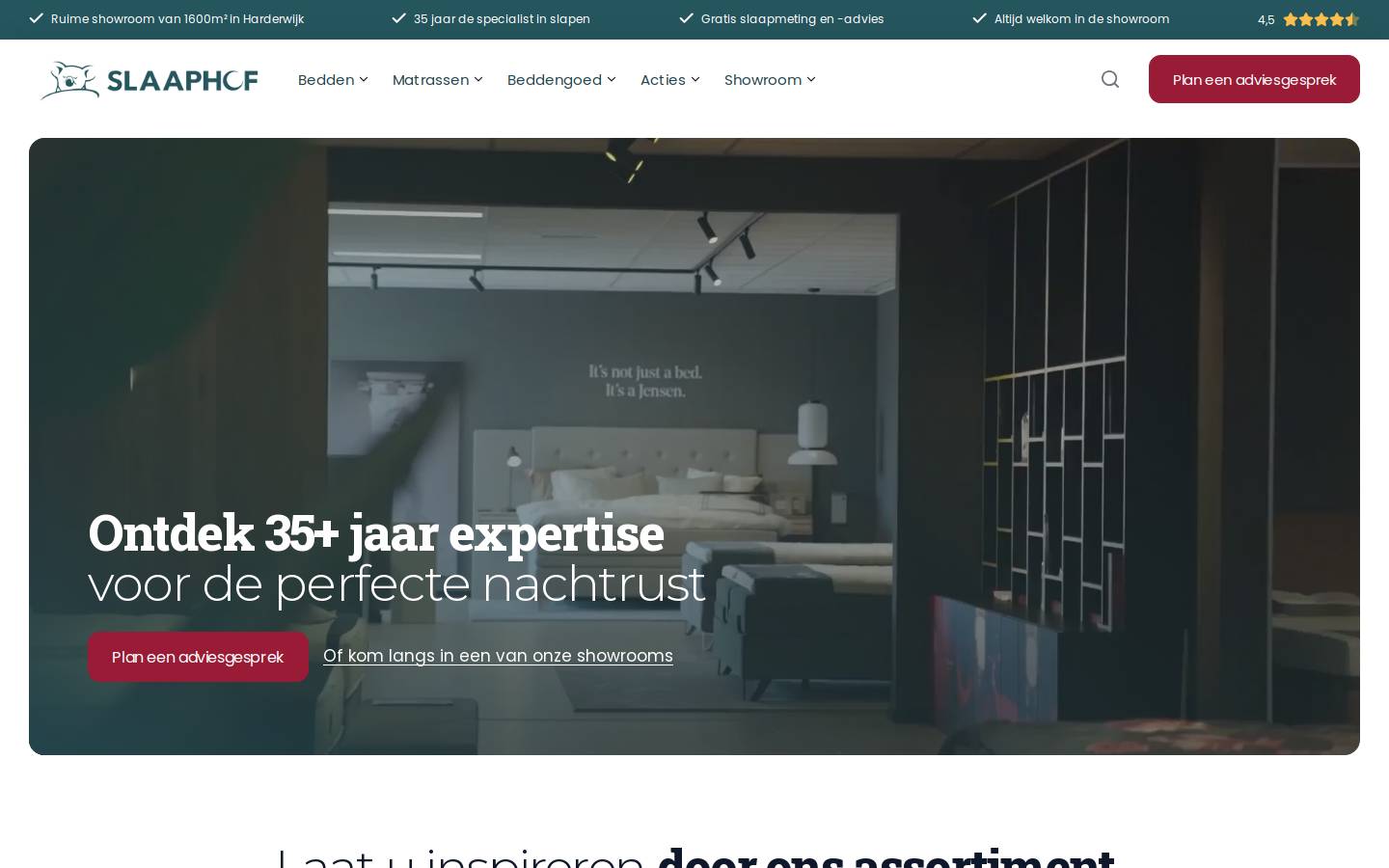 slaaphof.nl homepage screenshot