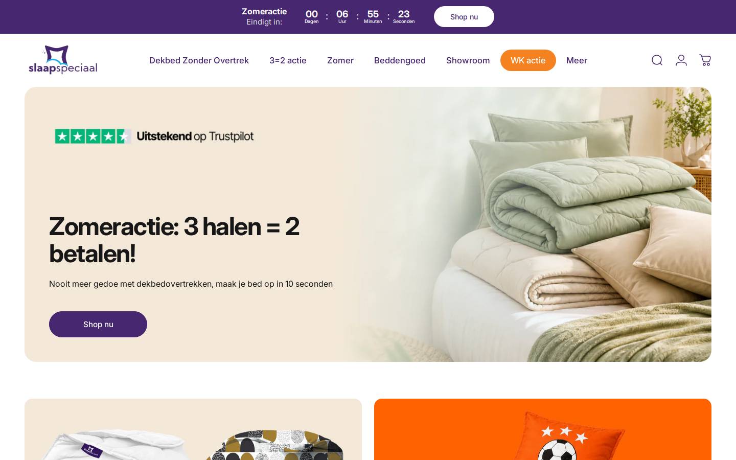 slaapspeciaal.nl homepage screenshot