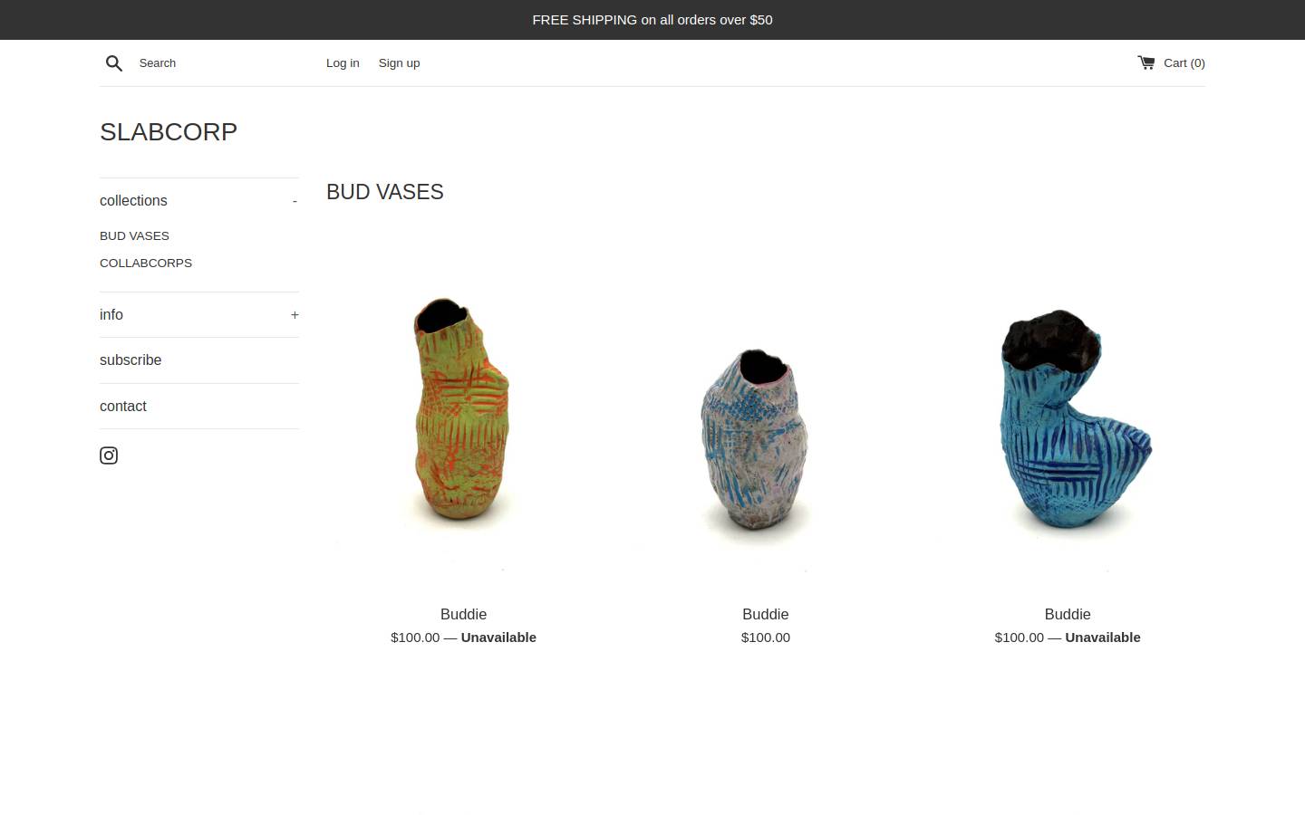 slabcorpstore.com homepage screenshot
