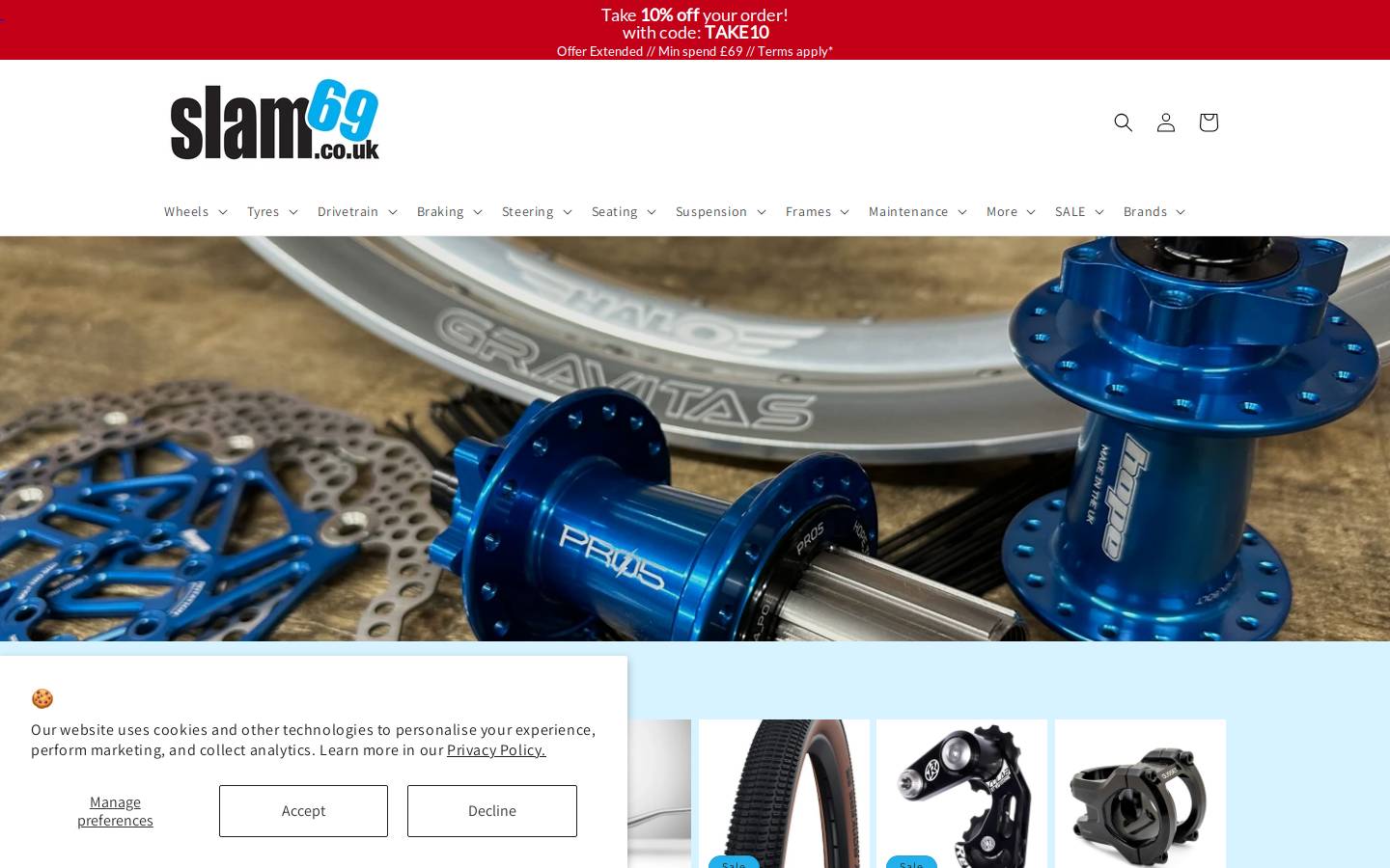 Slam69.co.uk homepage screenshot