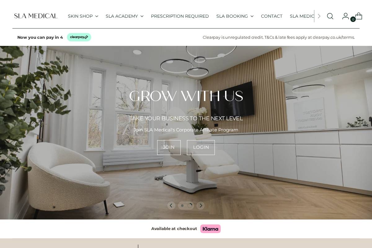 slamedicalclinic.shop homepage screenshot