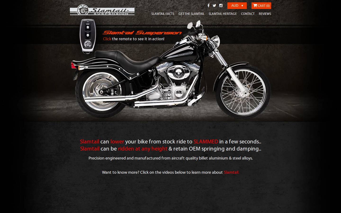 slamtail.com.au homepage screenshot