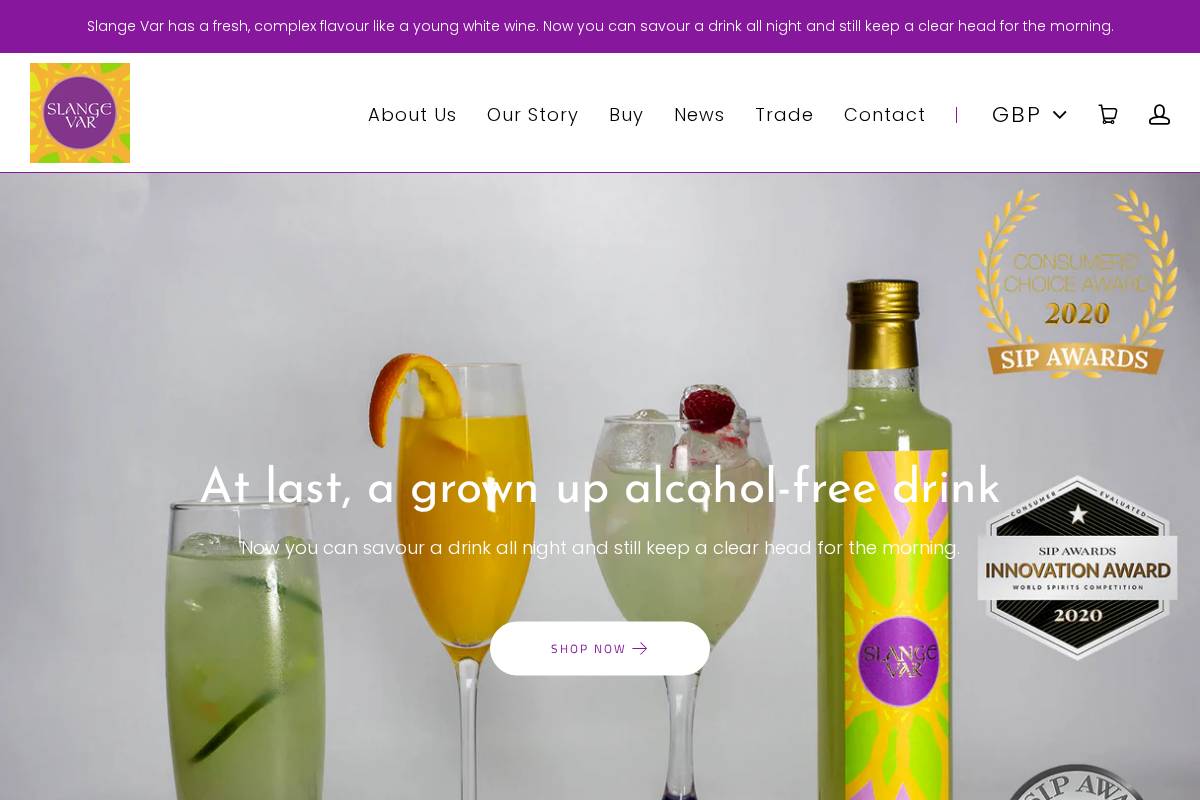 slangevar.com homepage screenshot