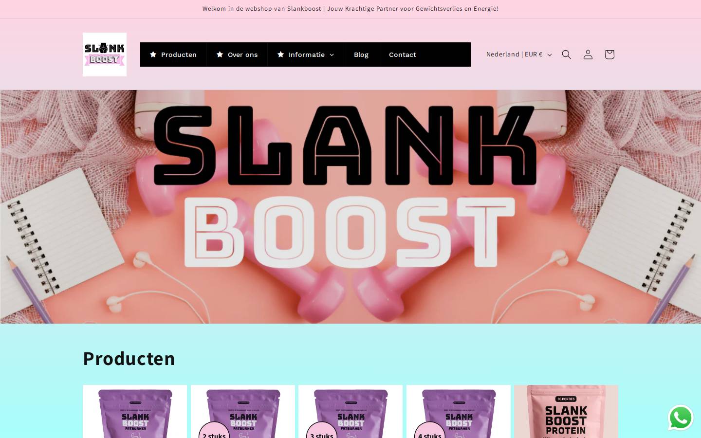 slankboost.nl homepage screenshot