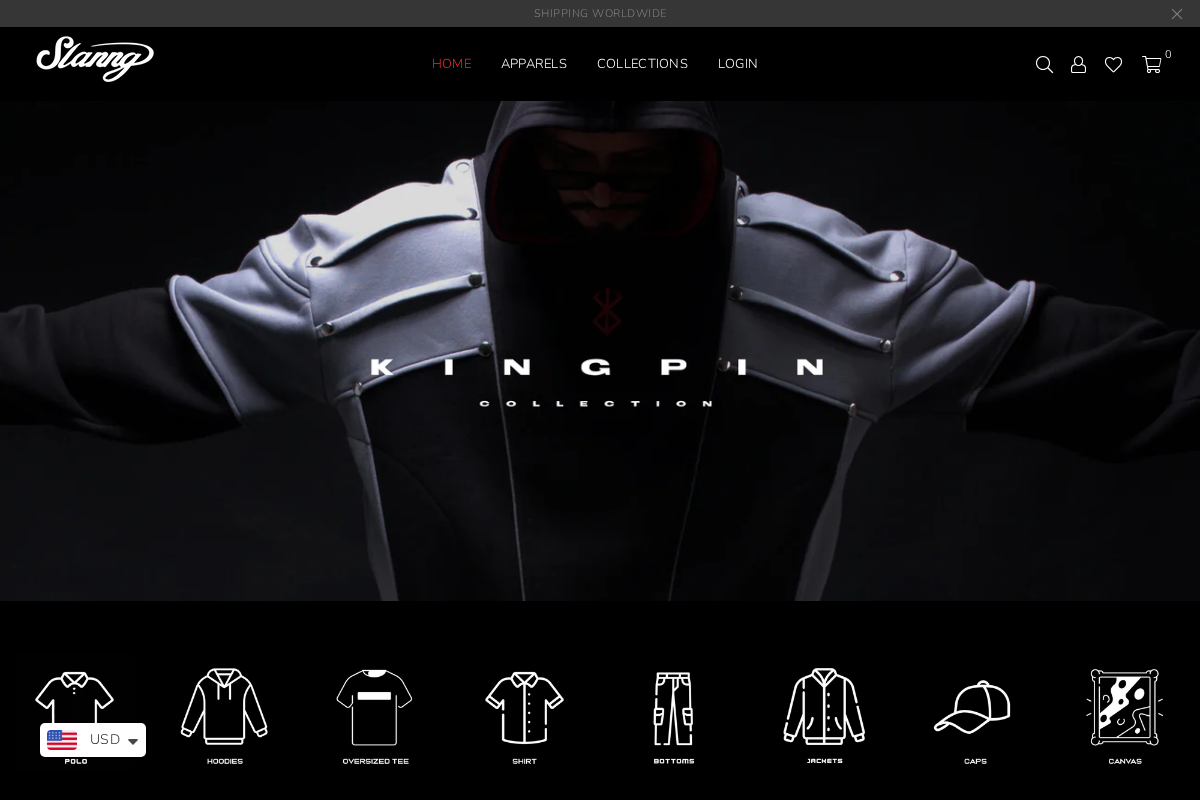 Slanng homepage screenshot