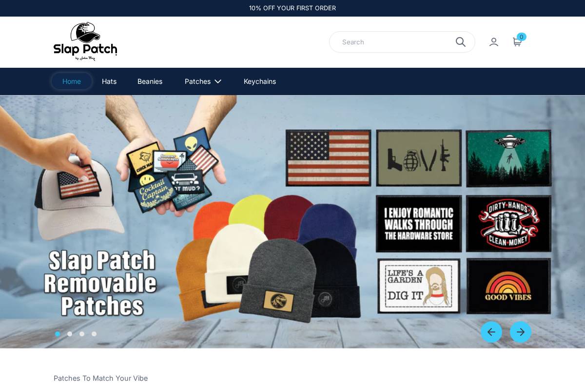 slap-patch.com homepage screenshot