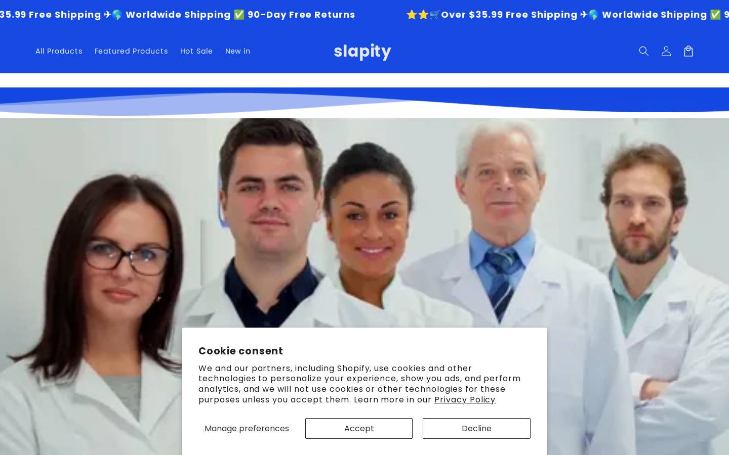 slapity.com homepage screenshot
