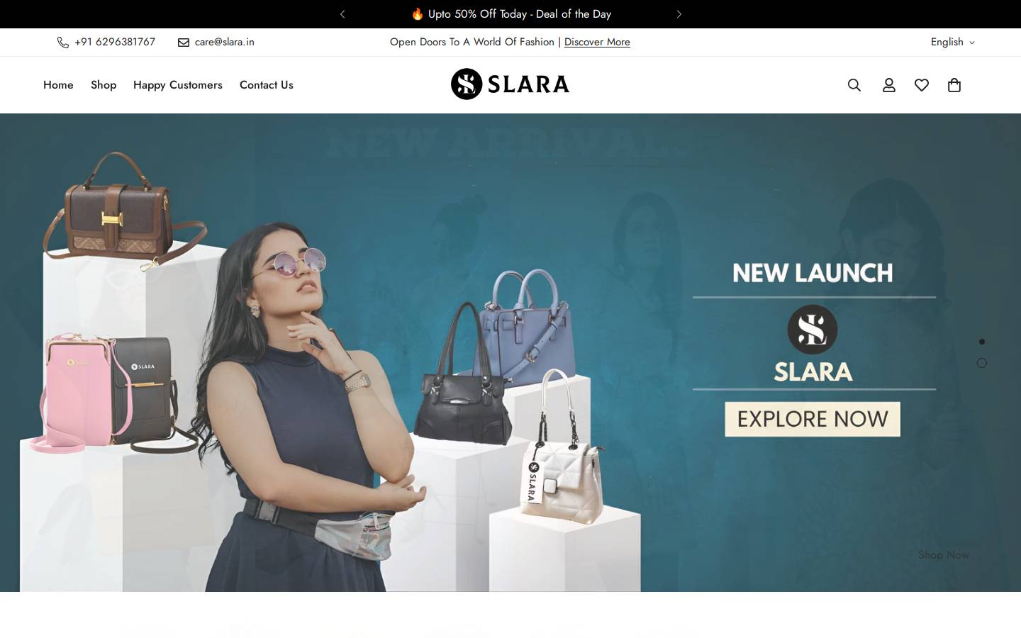 slara.in homepage screenshot