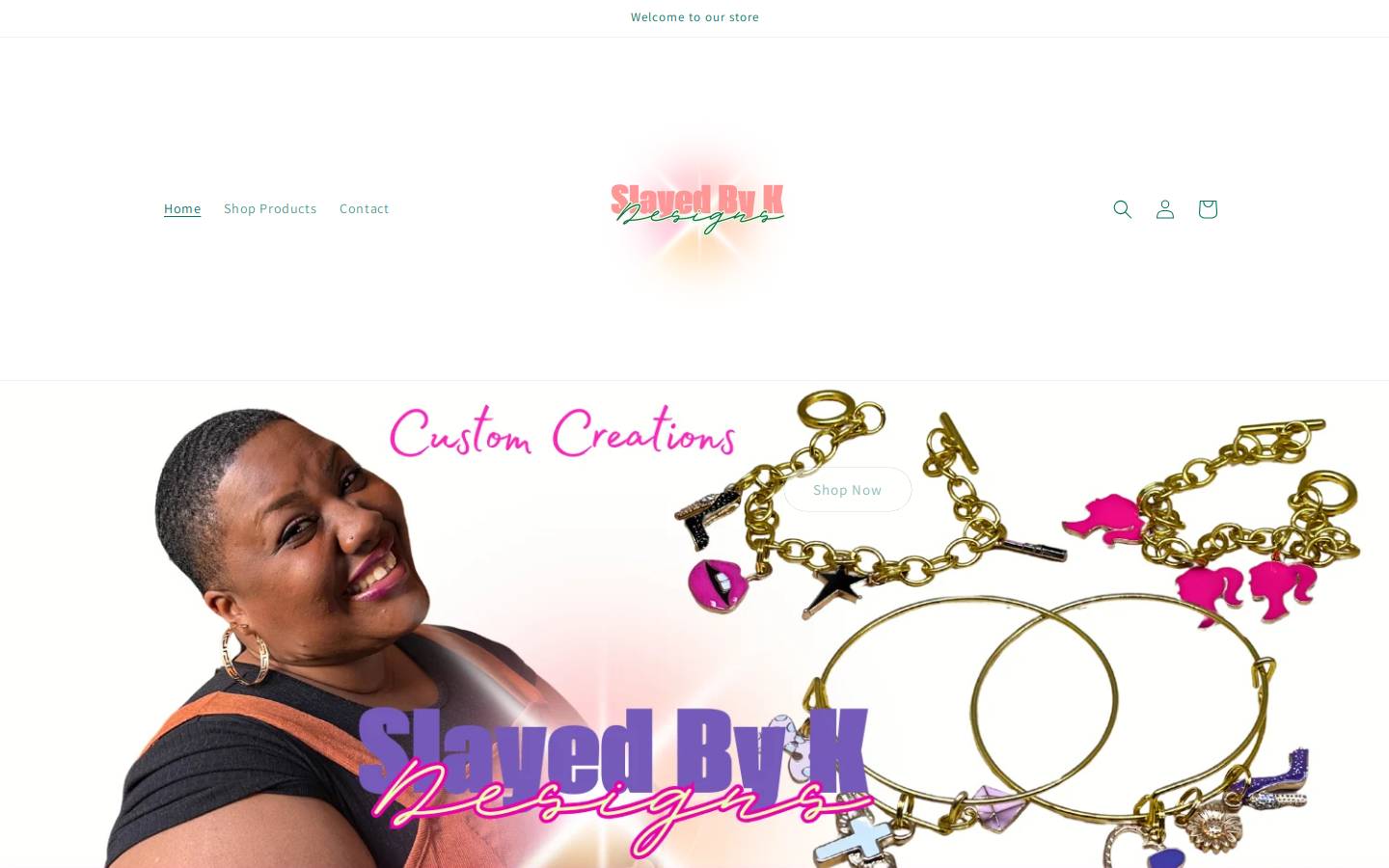slayedbykdesigns.com homepage screenshot