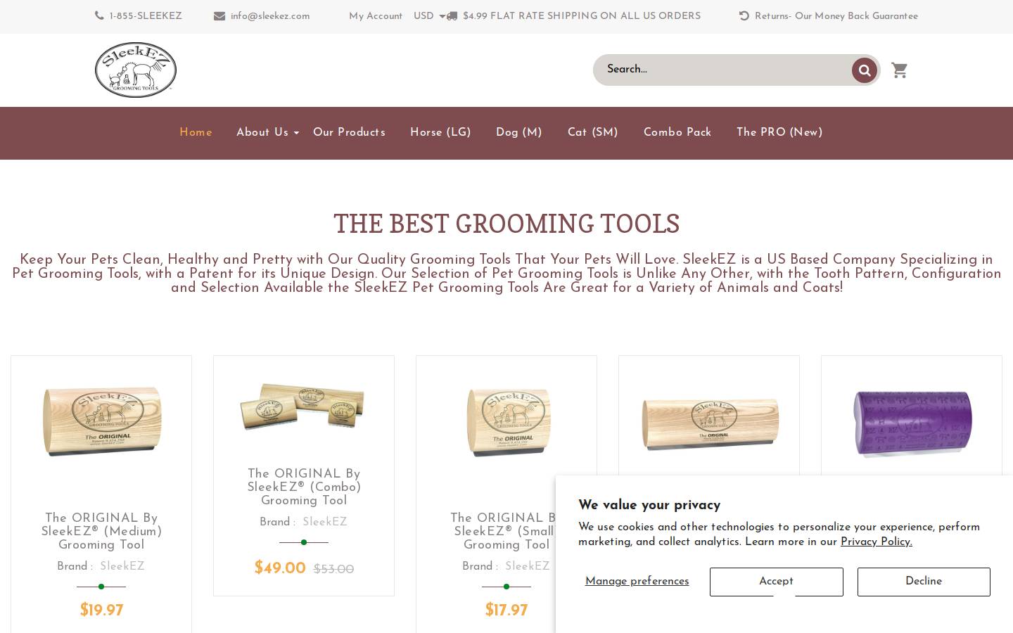 sleekez.com homepage screenshot