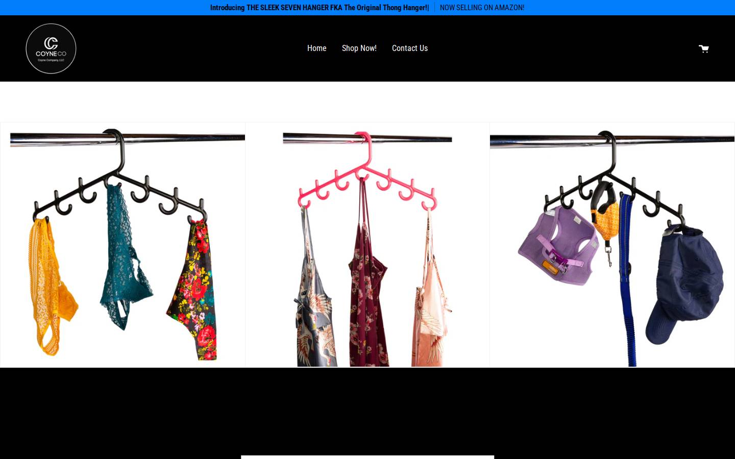sleeksevenhanger.com homepage screenshot