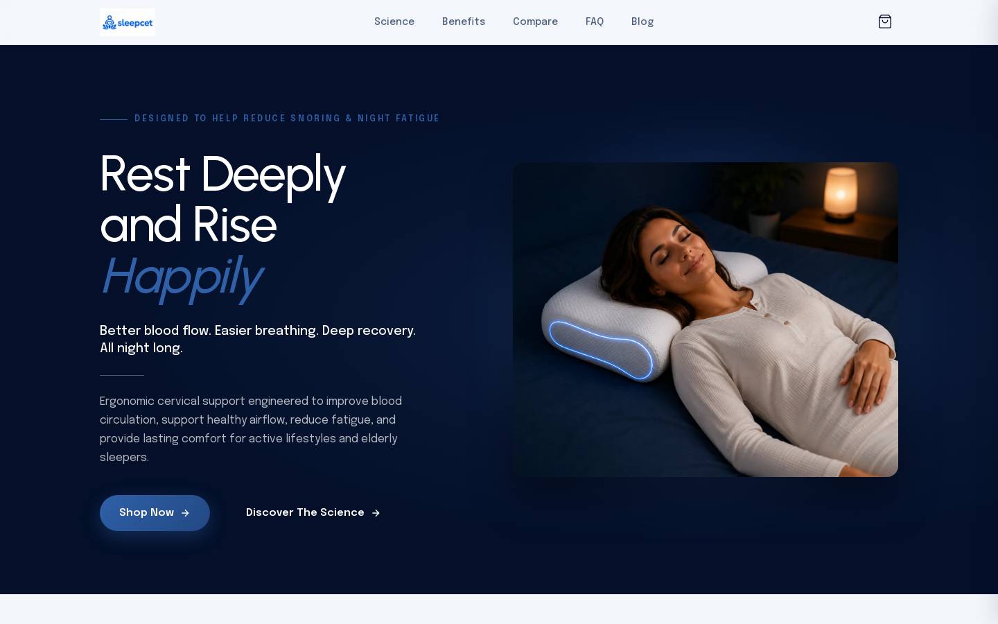 sleepcet.com homepage screenshot