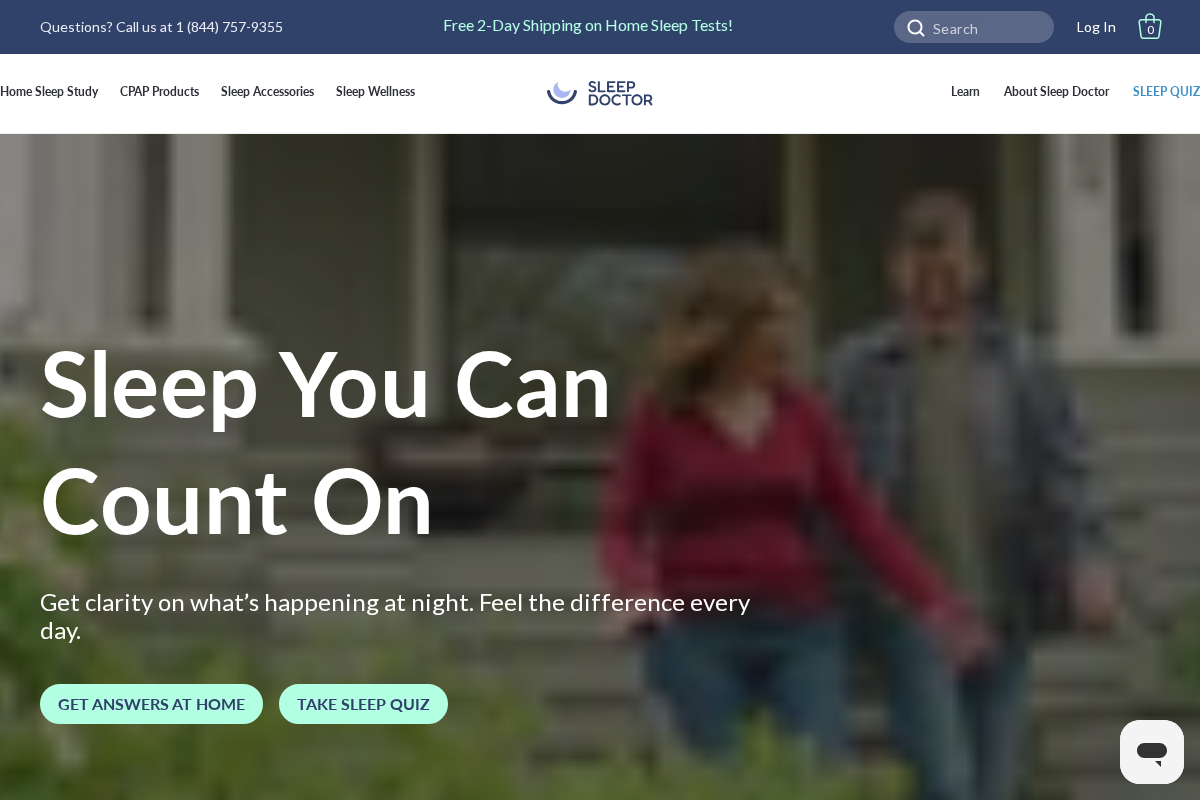 Sleep Doctor homepage screenshot