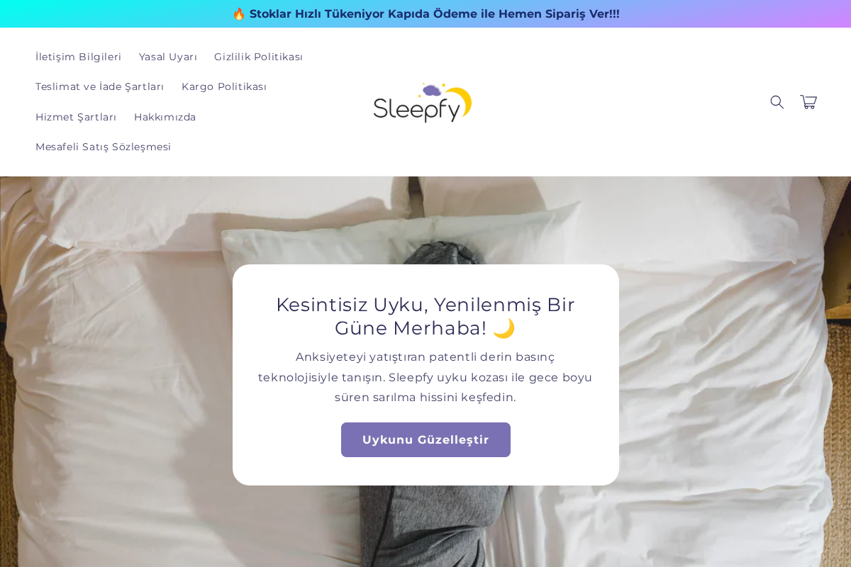 Sleepfy homepage screenshot