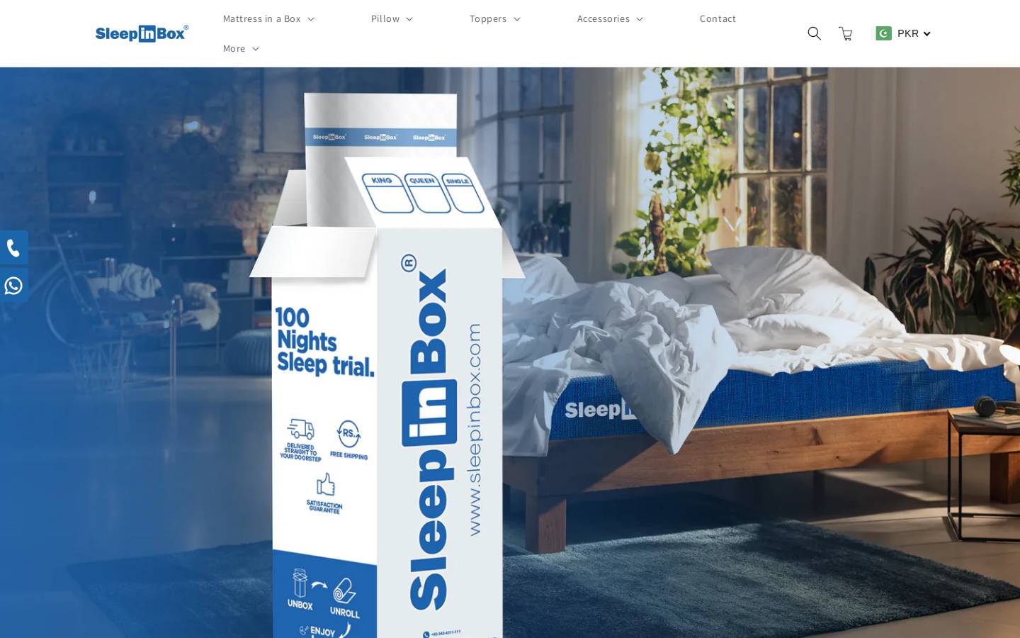 sleepinbox.com homepage screenshot