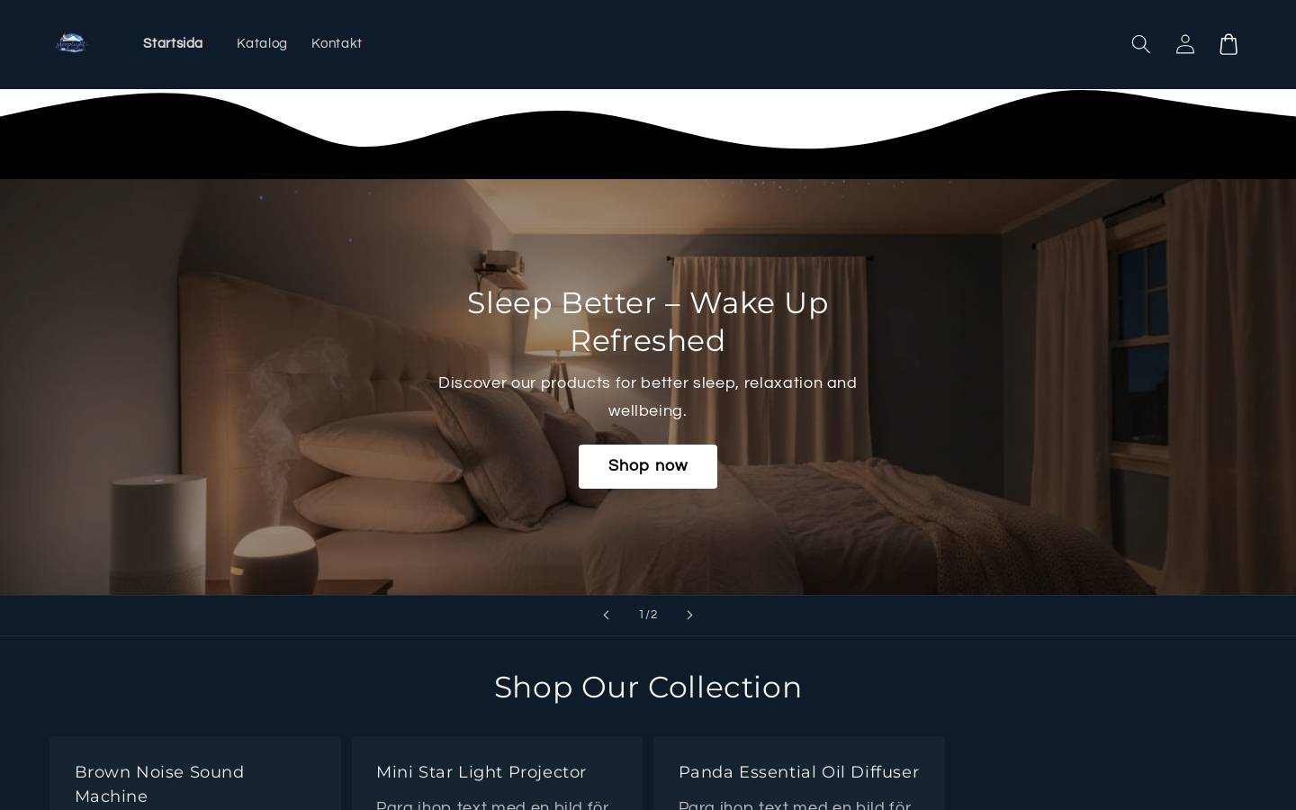 sleeptight.store homepage screenshot