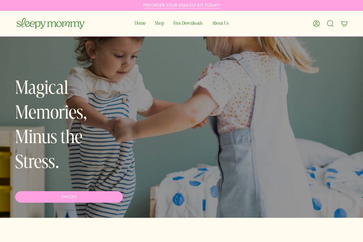 sleepymommy.com homepage screenshot