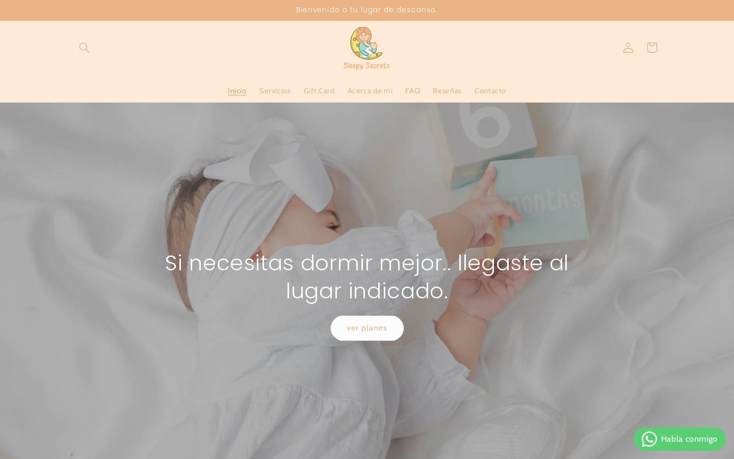 sleepysecrets.com homepage screenshot