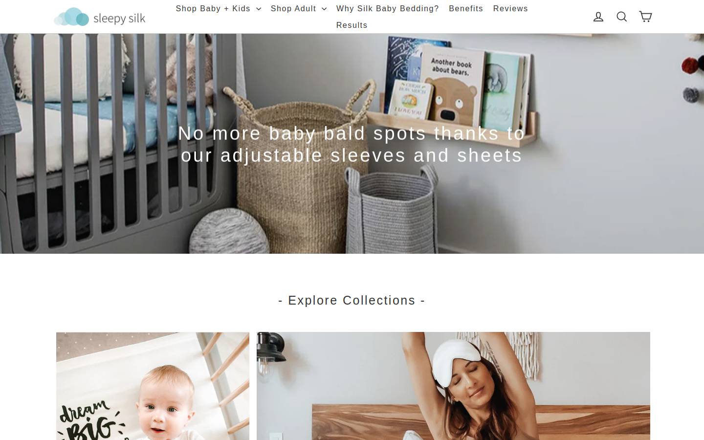 sleepysilk.co.nz homepage screenshot