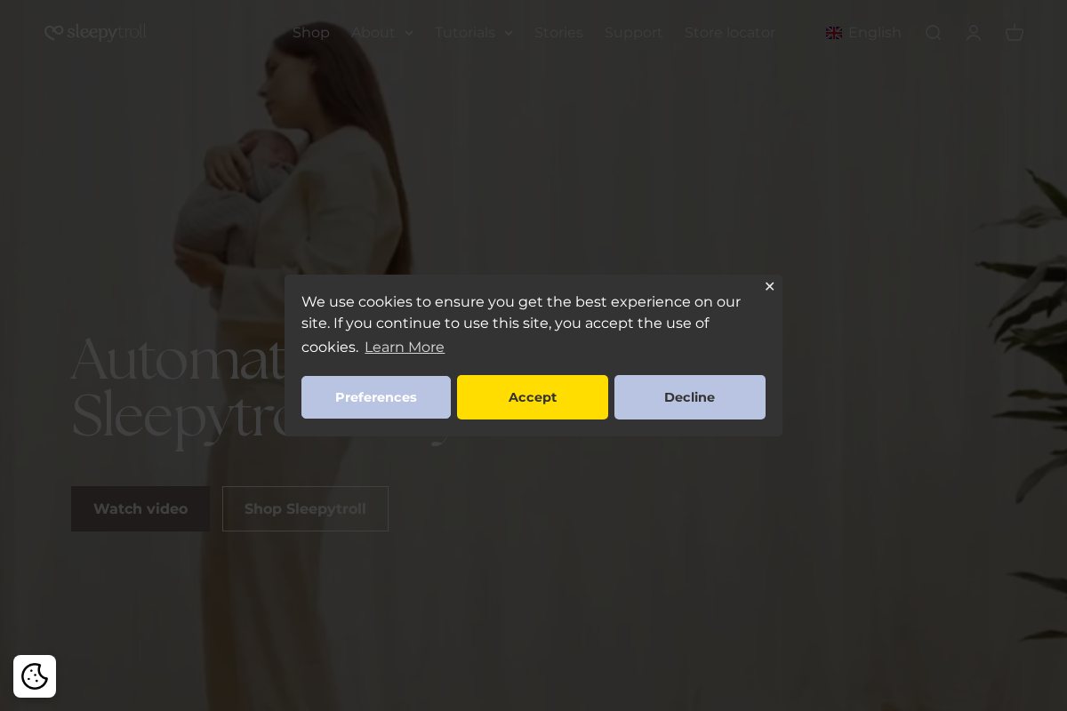 Sleepytroll homepage screenshot