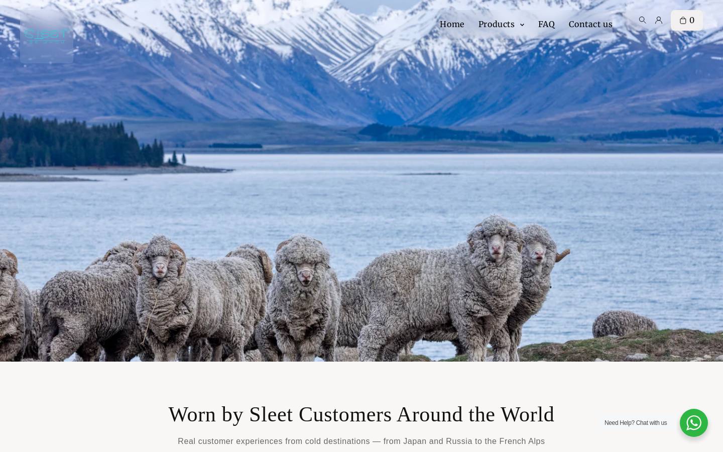 sleet.me homepage screenshot