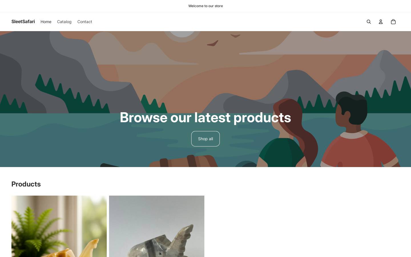 sleetsafari.com homepage screenshot